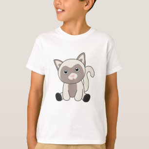 Cat Kitty Fur Nose Cute Animals Kids T-Shirt