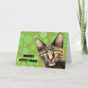 Cat Kitty Kitty Kitty-mas Carte de Noël