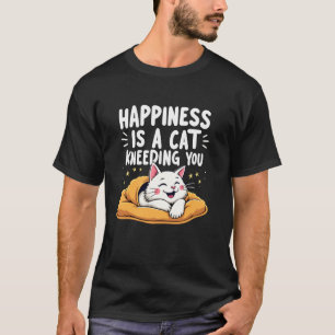 Cat Kneading Biscuit Maker Cute Feline Purring Mom T-Shirt