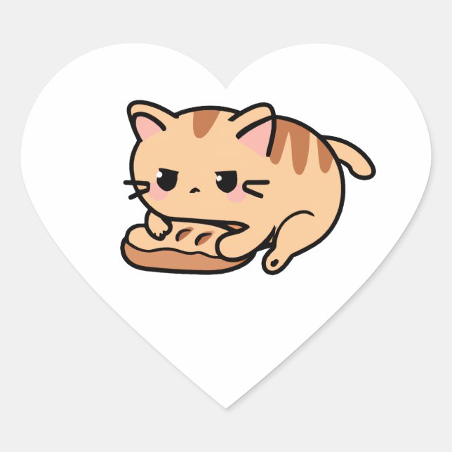 Cat kneading bread sticker (Front)