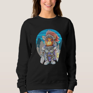 Cat Knight Cute A Cat Kitten Kitty Parody Sweatshirt