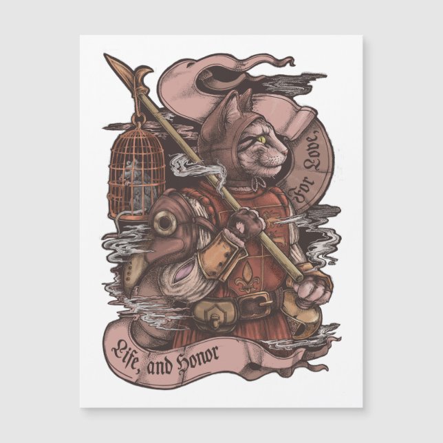 Cat Knight vintage print (Front)