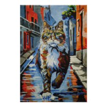 cat, kotofey, street, city, animal