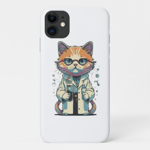 Cat Lab Focused iPhone 11 Case
