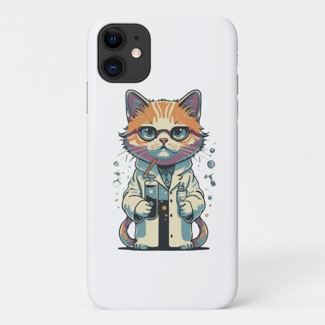 Cat Lab Focused Case-Mate iPhone Case (Back)