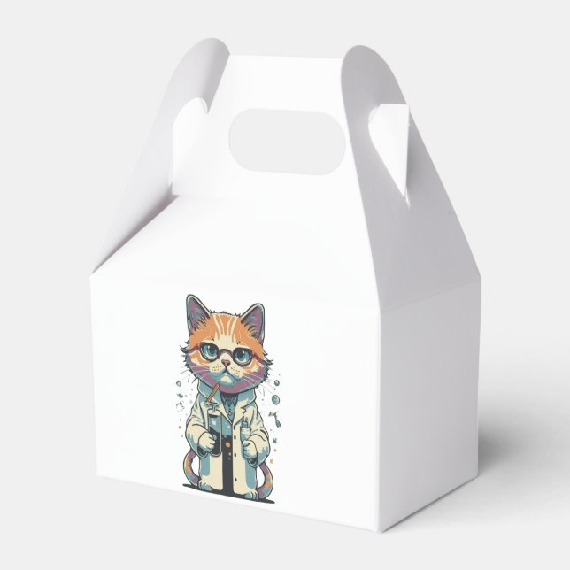 Cat Lab Focused Favor Box (Front Side)