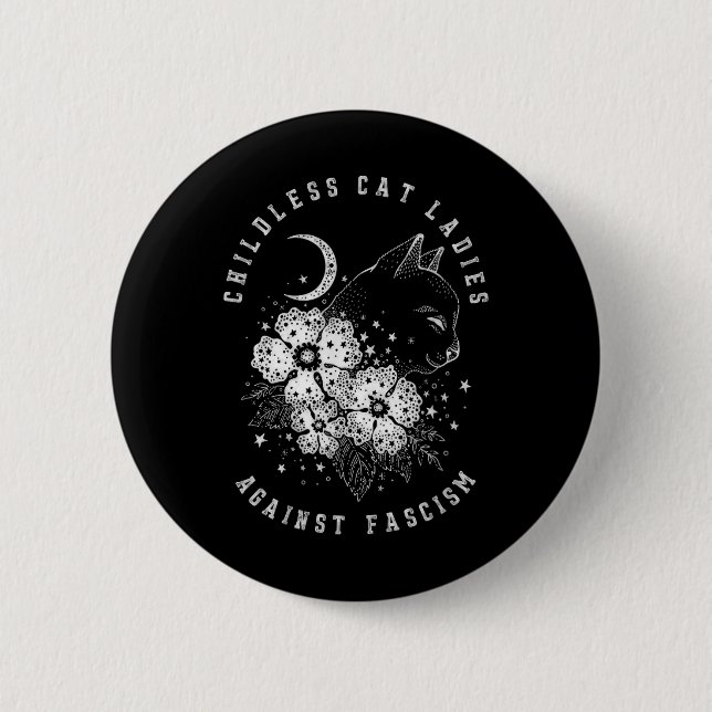 Cat Ladies  2 Inch Round Button (Front)