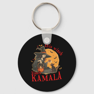 Cat Ladies Cat Lettering Positive Funny Halloween Keychain