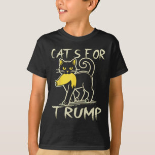 Cat Ladies For Donald Trump 2024 Sarcastic Electio T-Shirt