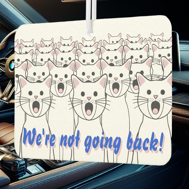 Cat Ladies for Harris Walz - We're not going back! Air Freshener (Creator Uploaded)