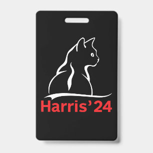 Cat Ladies for Kamala Cat 2024 President Kamala Badge