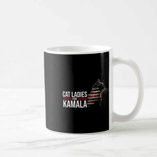 Cat Ladies For Kamala  Coffee Mug (Right)