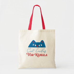 Cat Ladies for Kamala funny 2024 Tote Bag