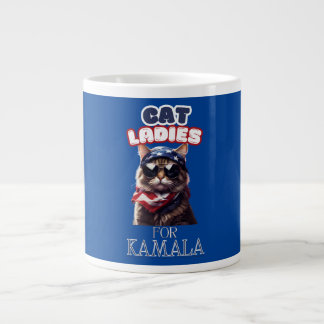 Cat Ladies For Kamala USA Large Coffee Mug