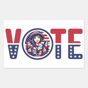 Cat Ladies for Kamala Vote Sticker