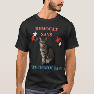 Cat Ladies Pro Democracy Funny T-Shirt