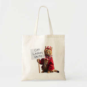 Cat Ladies Unite Kamala Harris for President Funny Tote Bag