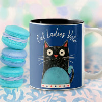 Cat Ladies Vote Script Feminist Rustic Cute Bold