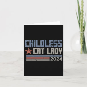 Cat Lady 2024 Funny Political Elections Democrat 6 Card