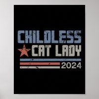 Cat Lady 2024 Funny Political Elections Democrat 6