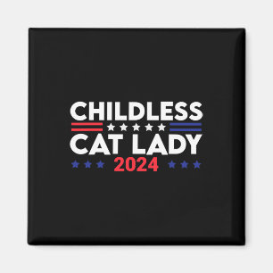 Cat Lady 2024 Funny Political Elections Democrat 8 Magnet