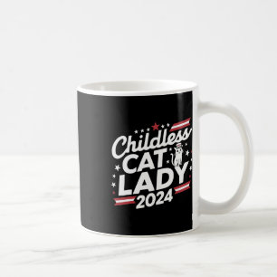 Cat Lady 2024 Funny Political Elections Democrat  Coffee Mug