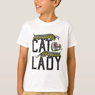 Cat Lady - Funny Monarch Butterfly  T-Shirt