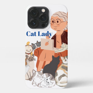 Cat Lady II iPhone 13 Pro Slim Fit Case, Glossy Case