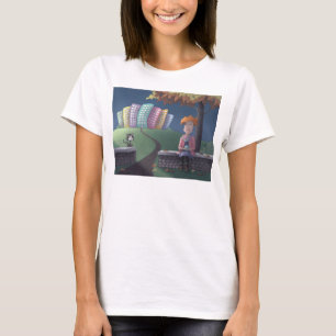 Cat Lady in the park    T-Shirt