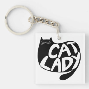 Cat Lady Keychain