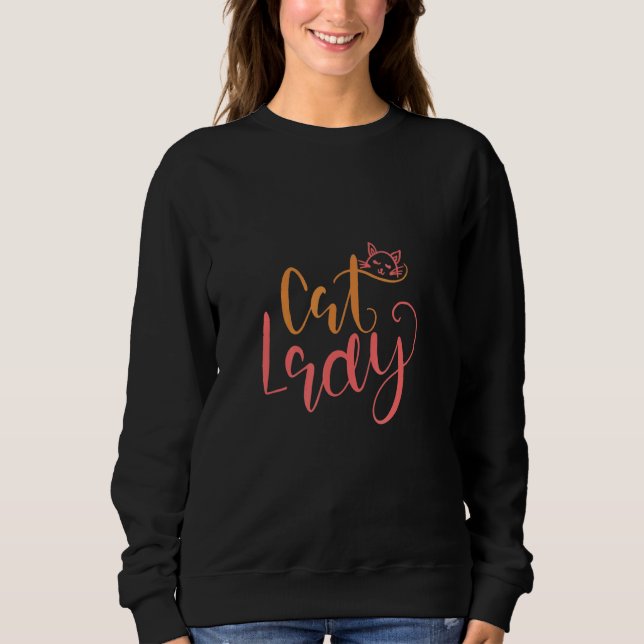 Cat Lady Kitten Sweatshirt (Front)
