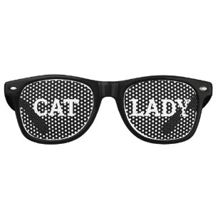 CAT LADY retro Shades / Fun Party Sunglasses
