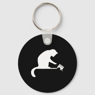 Cat Lady Revenge Push Gop Freedom Kamala Harris Keychain