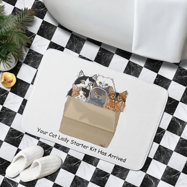 Cat Lady Starter Kit Bath Mat (Creator Uploaded)