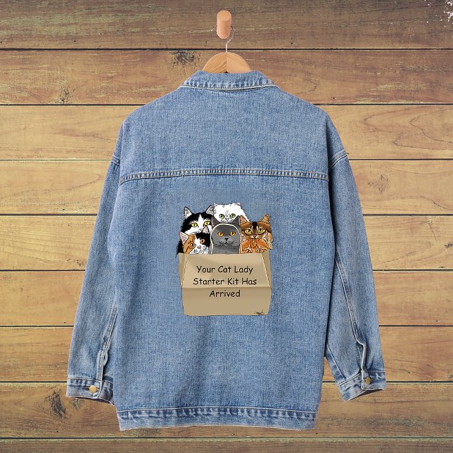 Cat Lady Starter Kit Denim Jacket (Creator Uploaded)