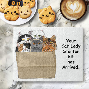 Cat Lady Starter Kit Jigsaw Puzzle