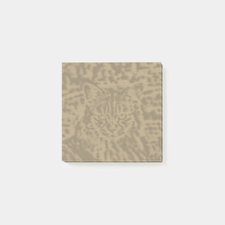 Cat  leopard print 3 x 3 post-it notes