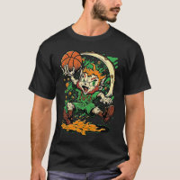 Cat Leprechaun Basketball St Patricks Day Sports