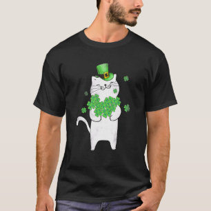 Cat Leprechaun  Cat  Shamrock St Patrick's Day 2 T-Shirt