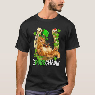 Cat Leprechaun St Patrick S Day Lepurrchaun Shamro T-Shirt
