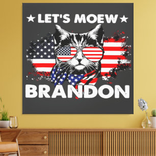 Cat Lets Meow  Canvas Print