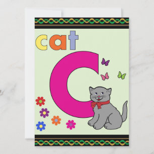 Cat Letter C
