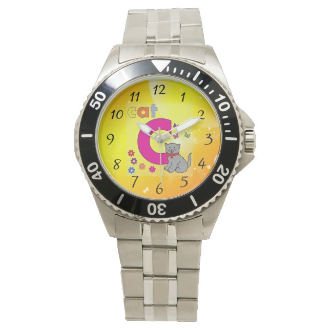 Cat Letter C Watch (Front)