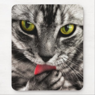 Cat Lick Mouse Pad
