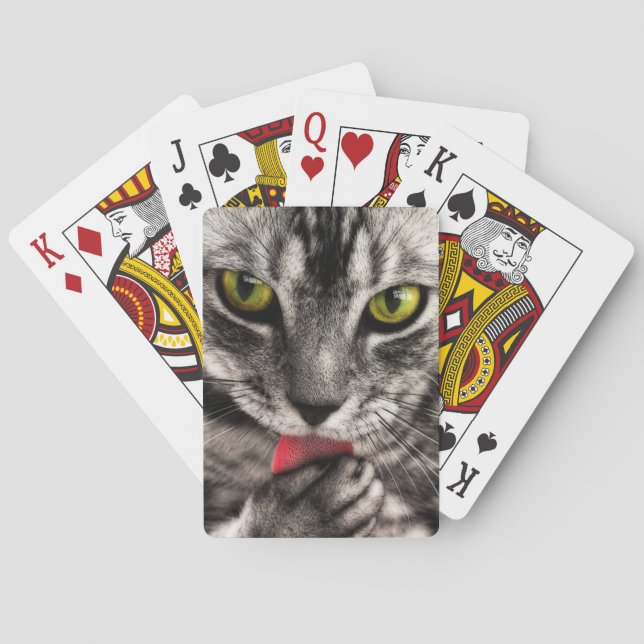 Cat Lick Playing Cards (Back)