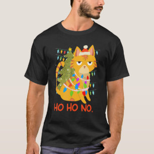cat light chain fir tree Cat owner T-Shirt