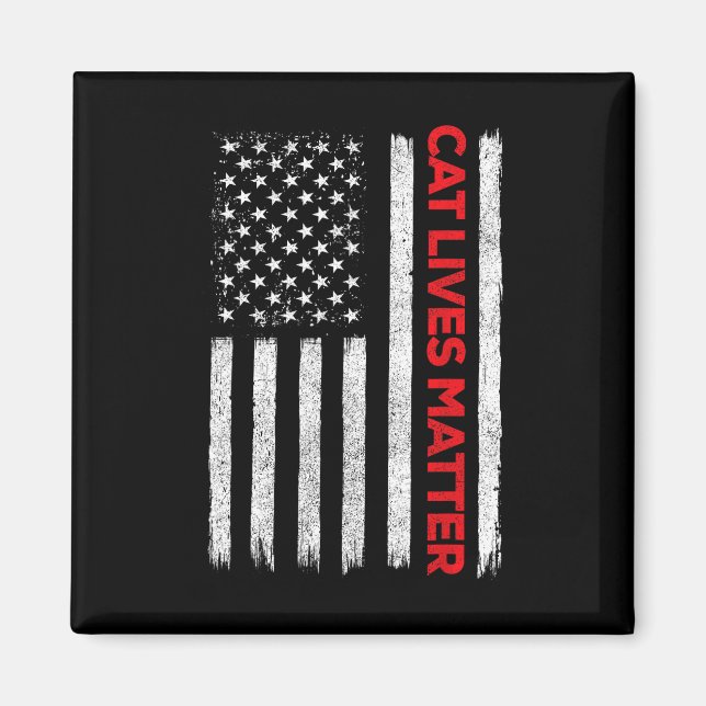 Cat Lives Problem Trump 2024  Magnet (Front)