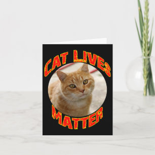 Cat Lives Sticker1  Card