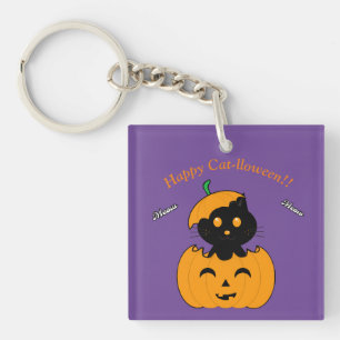 Cat-lloween Keychain