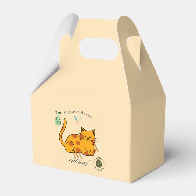  Cat Loaf Funny Favor Box (Front Side)